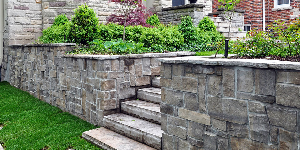 Retaining Wall Installation example 1